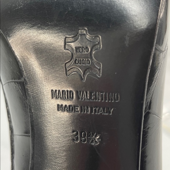 MARIO VALENTINO ITALIAN GENUINE CROCODILE PUMPS FTL-03-131 - Picture 10 of 11